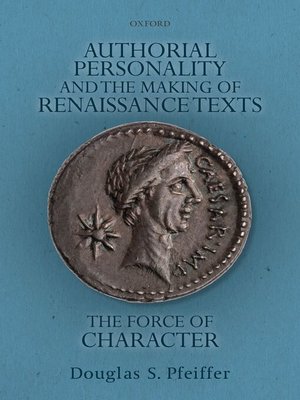 cover image of Authorial Personality and the Making of Renaissance Texts